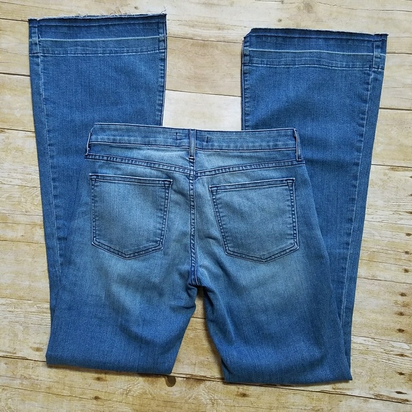 Rich & Skinny Flare Leg Jeans With Raw Hem - Picture 4 of 7